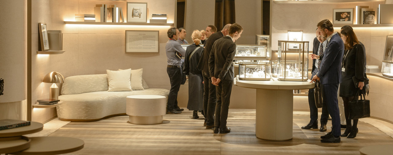 Les marques les plus prestigieuses s'exposent au Salon international de la haute horlogerie. Le 15 janvier 2017, à Genève.