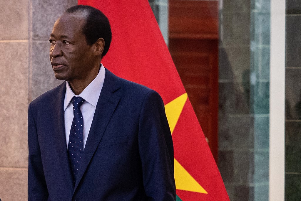 Blaise Compaoré en juillet 2022 à Ouagadougou.