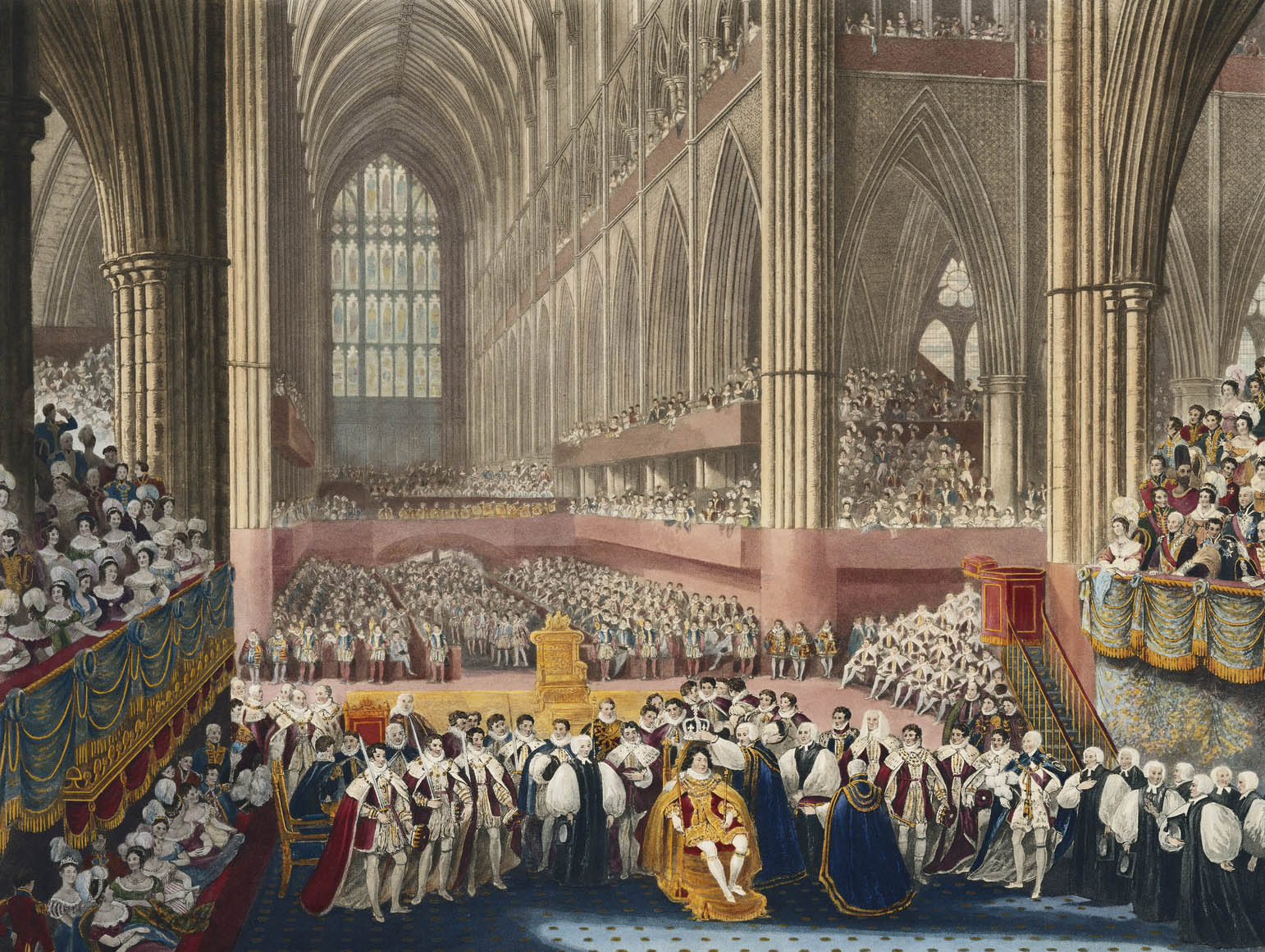 Le couronnement de George IV, 1821, par James Stephanoff.