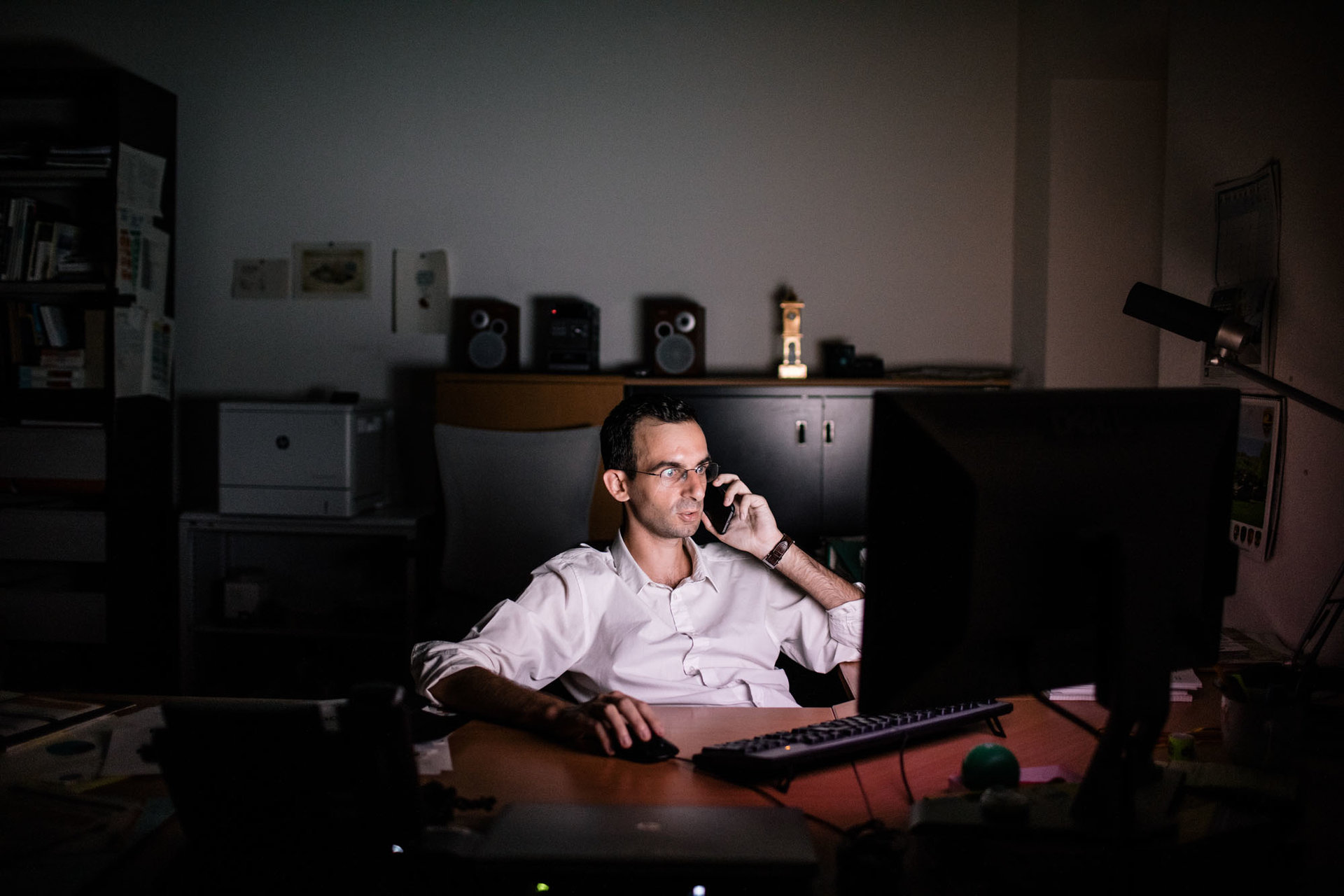 Simon Brandt, employé du département de la sécurité et de l'économie, investit ses vacances pour soutenir Pierre Maudet