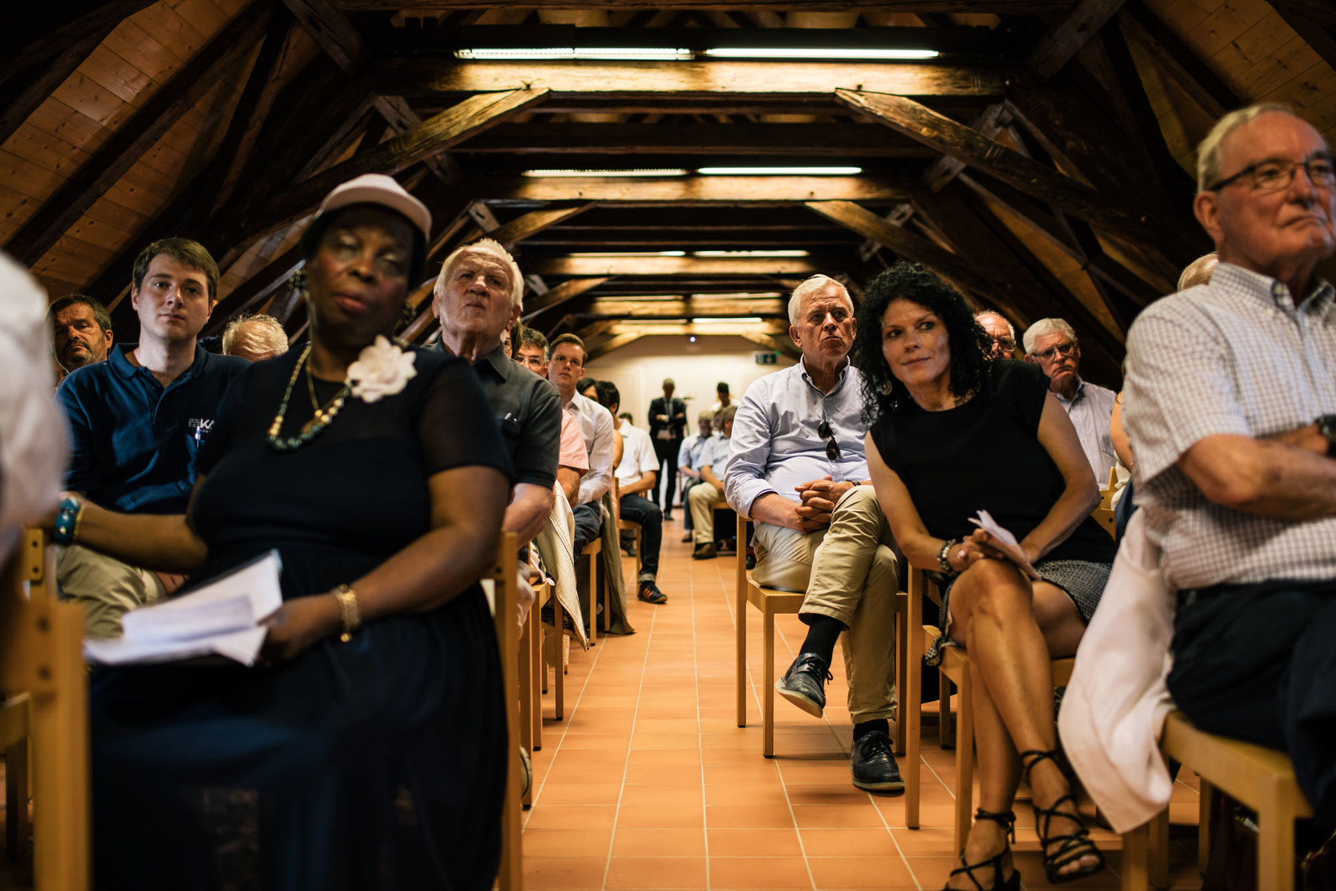 L'assemblée réunie à Fribourg pour écouter les candidats PLR