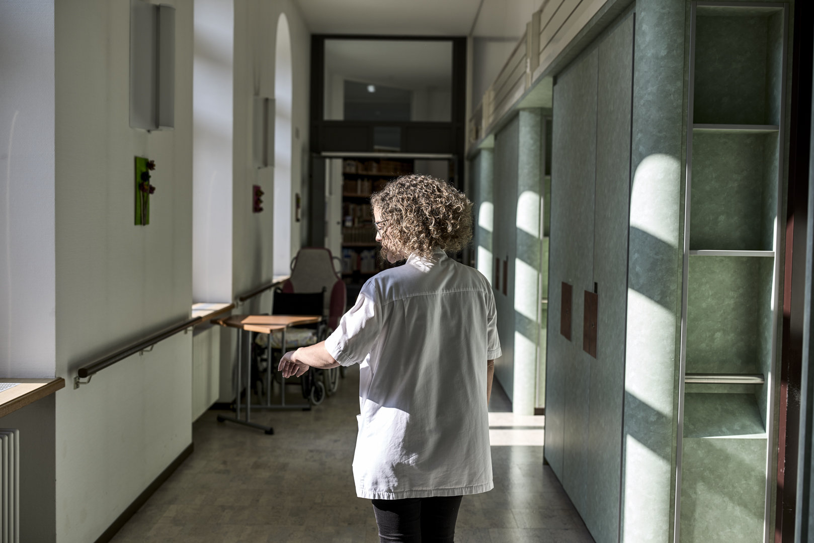 Jessica à l’EMS de Marsens, «J'aime le travail en équipe». Jessica à l’EMS de Marsens, «J'aime le travail en équipe».