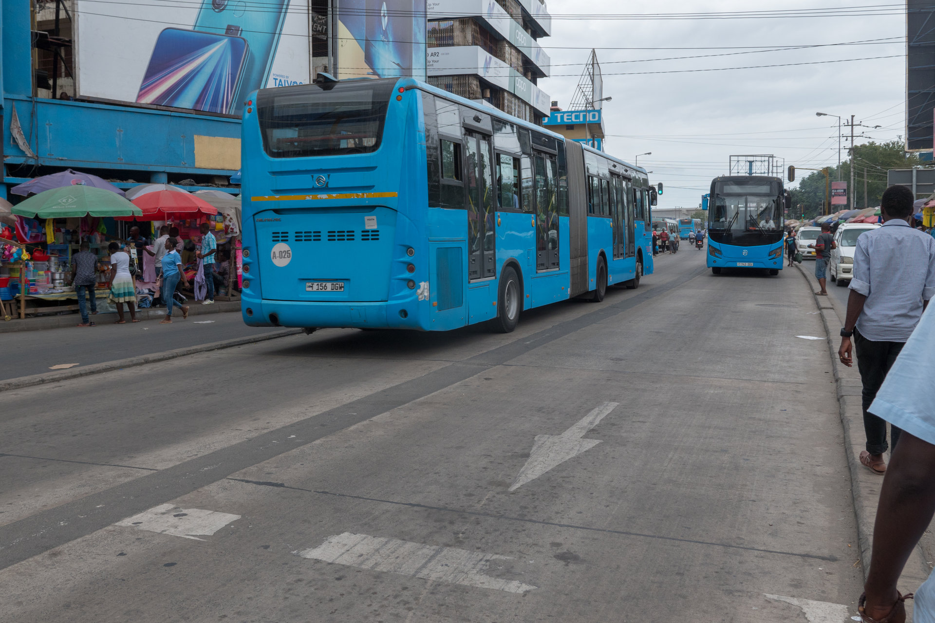 Les nouveaux bus rapides de Dar es Salaam