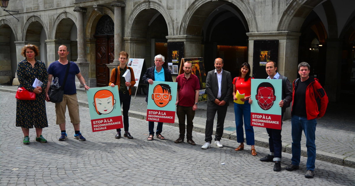 Mobilisation contre la reconnaissance faciale: Lausanne interpellée
