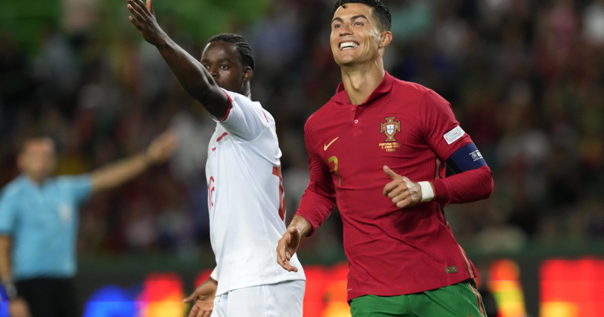 A seleção suíça goleou por 4 a 0 em Portugal