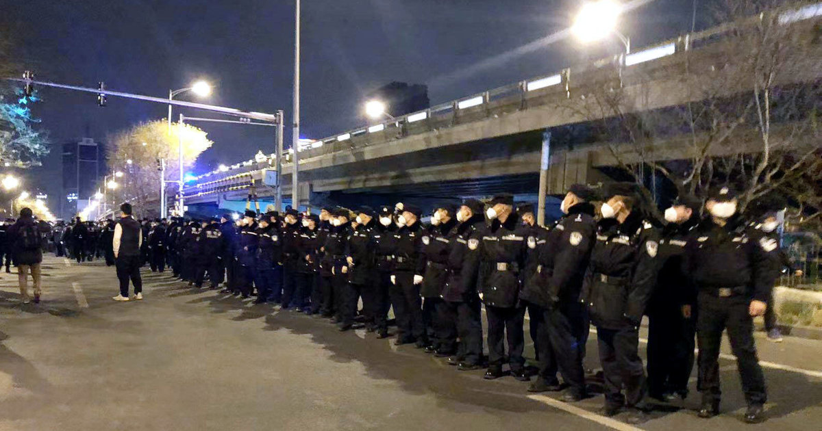 La police chinoise en alerte pour viter de nouvelles manifestations